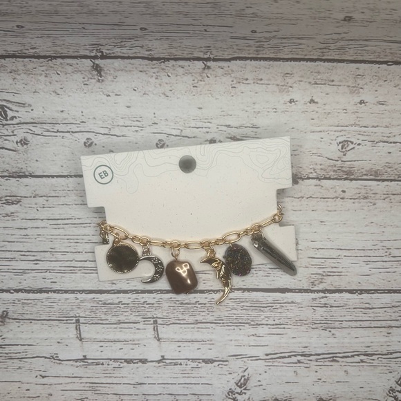 Purple Travel Jewelry Box & Earthbound Charm Bracelet NWT - Picture 3 of 6